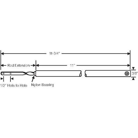 Strybuc 11in Spiral Bal. White Bearing 74-S11
